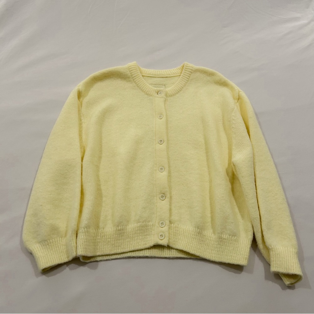 Daily Drills Light Yellow Cardigan